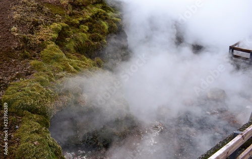 Geothermal pool in Iceland