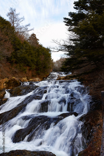 Autumn at Ryuzu Falls in Japan