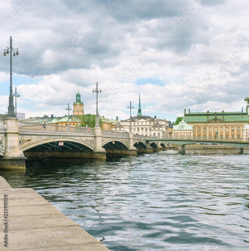 Stadtansicht von Stockholm, Schweden