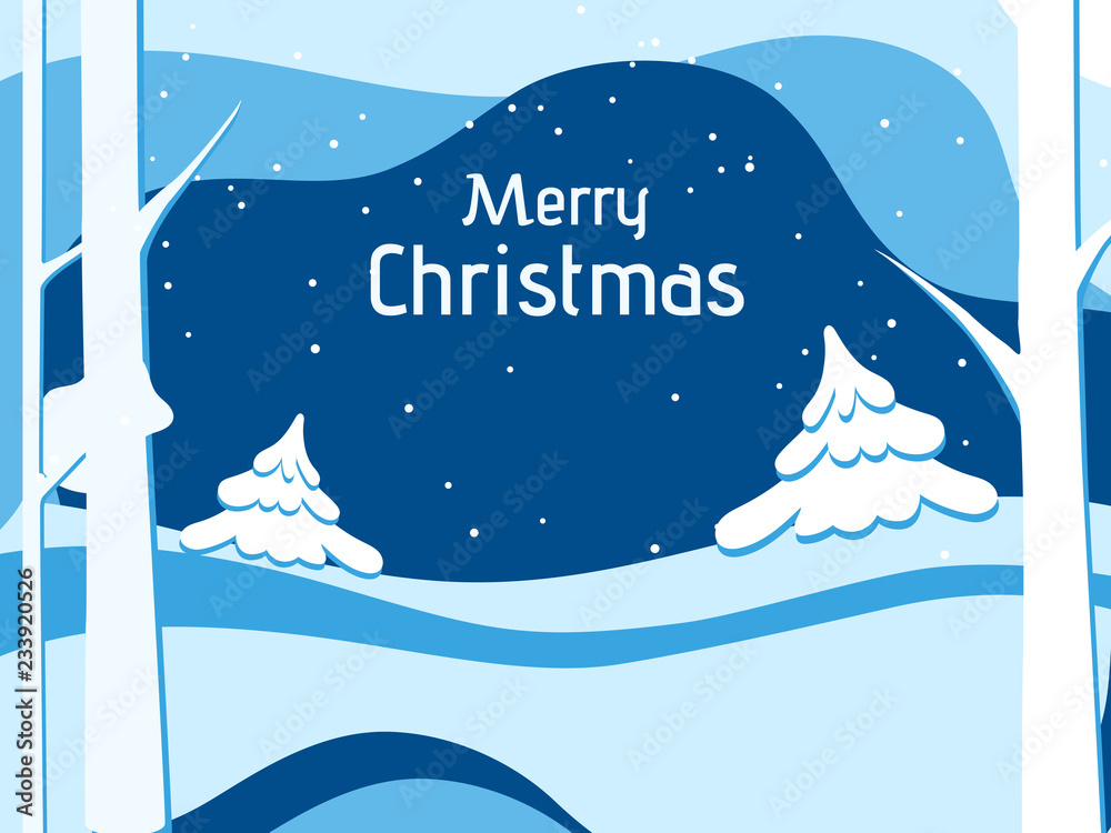 Winter landscape snowy street and winter holiday. Merry Christmas and Happy New Year. Winter landscape snowy street and winter holiday. Merry Christmas and Happy New Year.