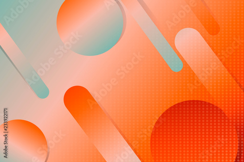 green and orange geometric abstract background