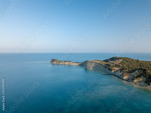 aerial video cape rodon in durres albania beach . kepi i rodonit 