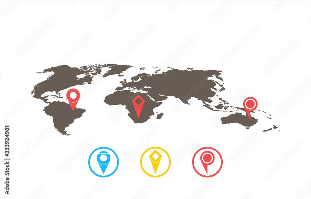 Obraz premium map, world, earth, globe, asia, europe, global, america, illustration, blue, planet, travel, continent, world map, australia, business, geography, continents, atlas, white, 3d, countries, usa, abstrac