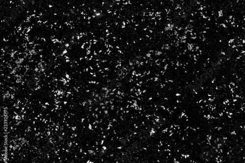 Snow on a black background.