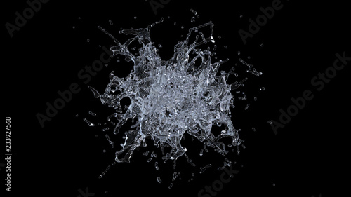 water explosion