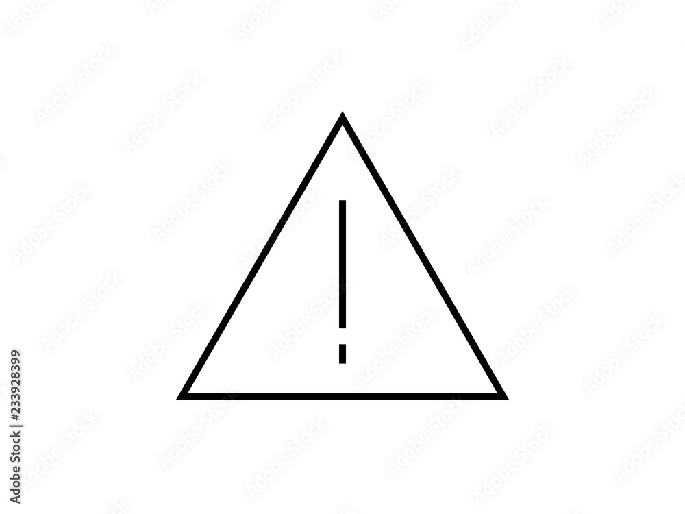 Warning sign exclamation mark symbol vector illustration Warning sign exclamation mark symbol vector illustration