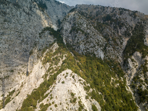Beautiful mountains in Albania (Albanian Riviera)
