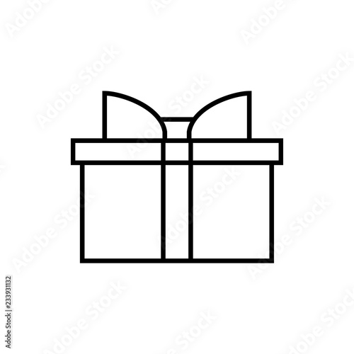 Vector gift wiht bow