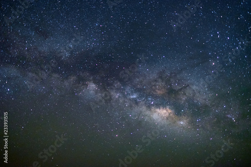 Milky way galaxy at Tar desert, Jaisalmer, India. Astro photography. © tanarch