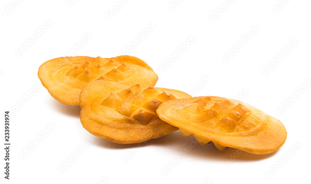 polish smoked cheese isolated