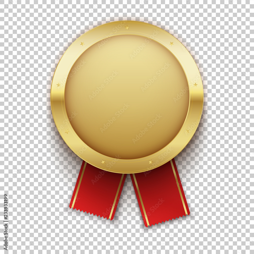 Realistic gold medal. Realistic gold medal.