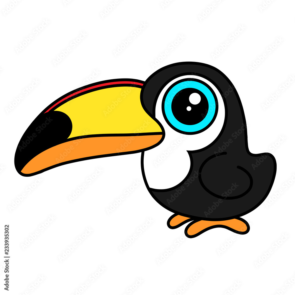 Naklejka premium Toucan