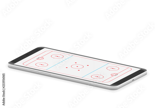 Smart phone hockey rink