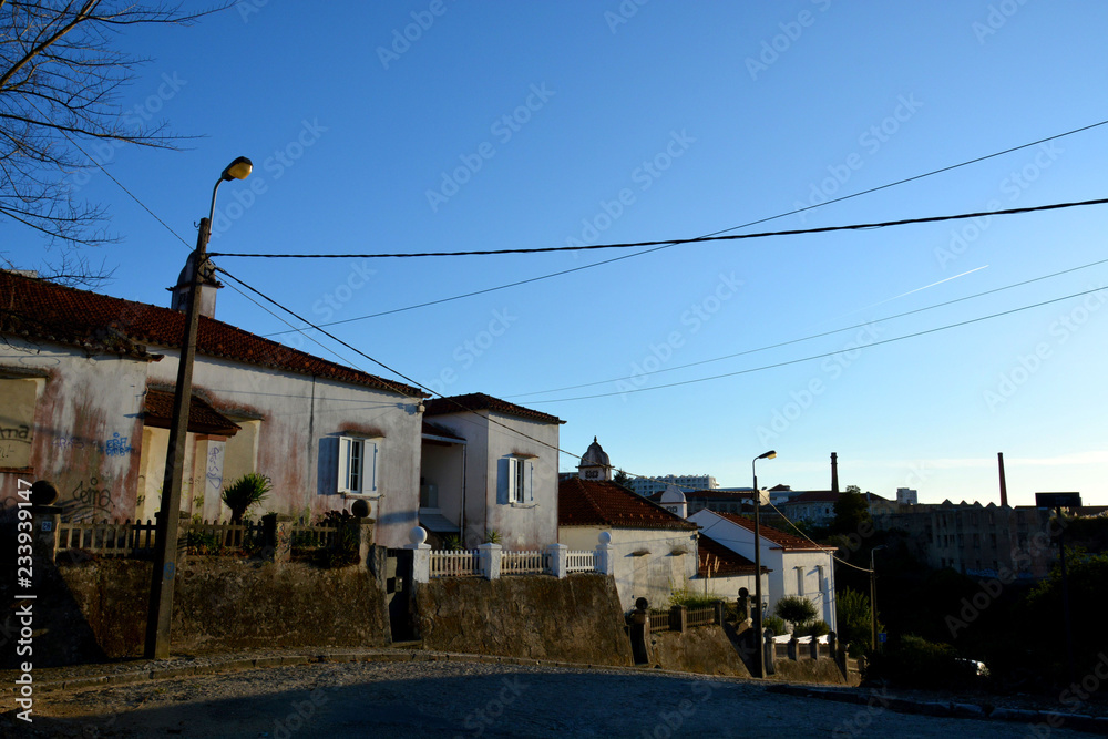 Vila Nova de Gaia, Portugal - 16/09/2017: urban architecture on a city street Vila Nova de Gaia, Portugal - 16/09/2017: urban architecture on a city street