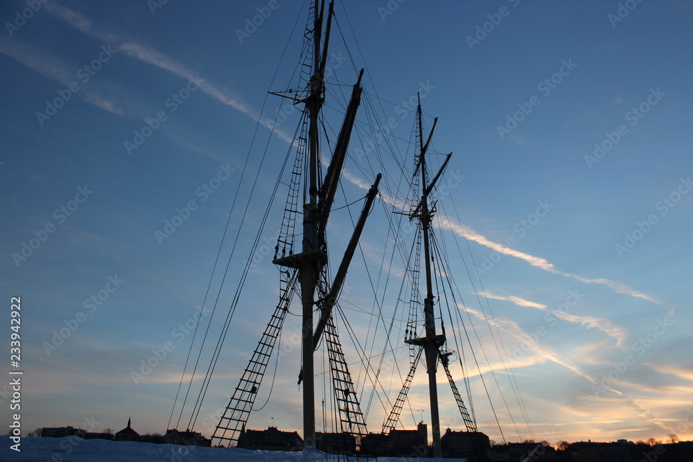 mast of ship