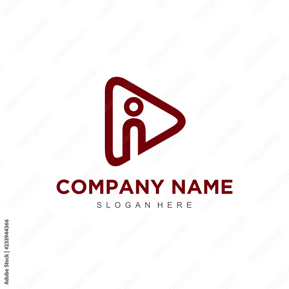 Simple and Minimalist play Logo Design vector Simple and Minimalist play Logo Design vector