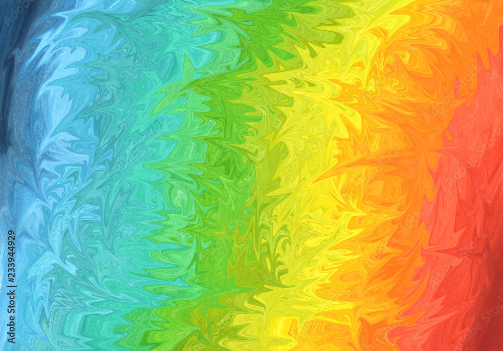 Colored rainbow swirl