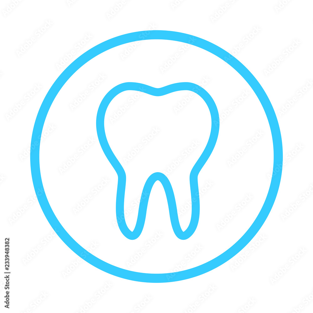 teeth icon, dentist flat vector symbol, a healthy tooth isolated on blue background teeth icon, dentist flat vector symbol, a healthy tooth isolated on blue background