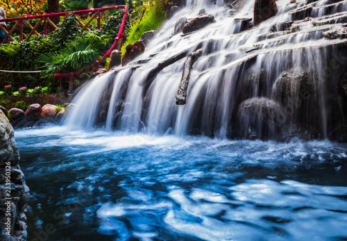 Beautiful Water fall in Company garden Mussoorie Uttarakhand India Near Kempty fall