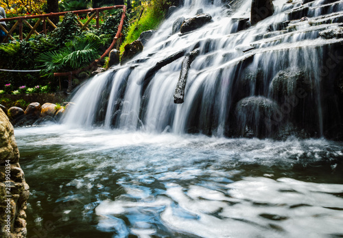 Beautiful Water fall  in  Company garden Mussoorie Uttarakhand  India Near Kempty fall photo