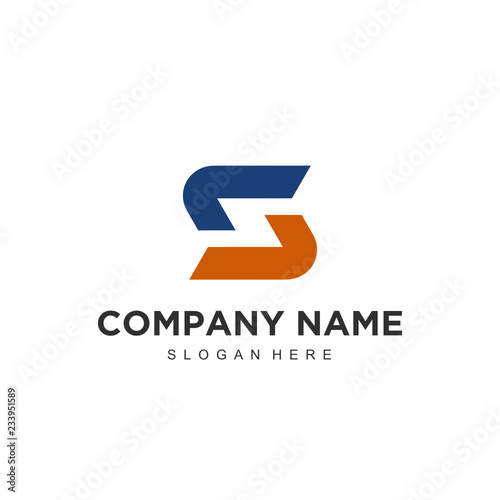 letter s logo design vector