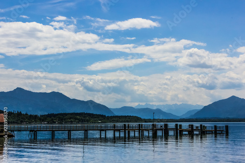 Beautiful view at the Chiemsee - Chieming - Bavaria - Germany © Martin Erdniss