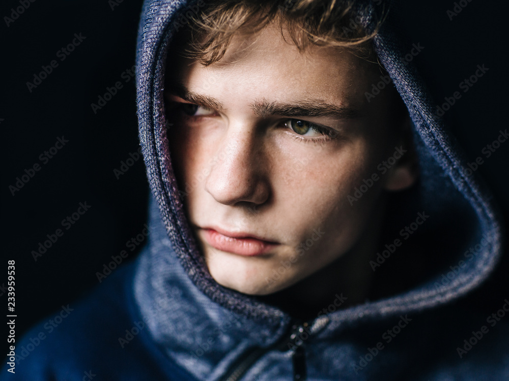 Ταπετσαρία Portrait of a sad, tired, depressed teenager