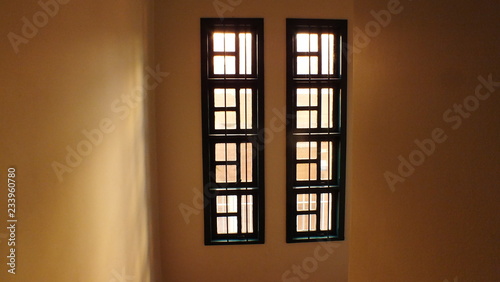 windows of an old house