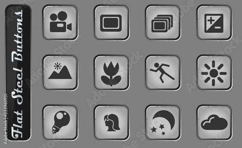 Modes of Photo Silhouette Icons