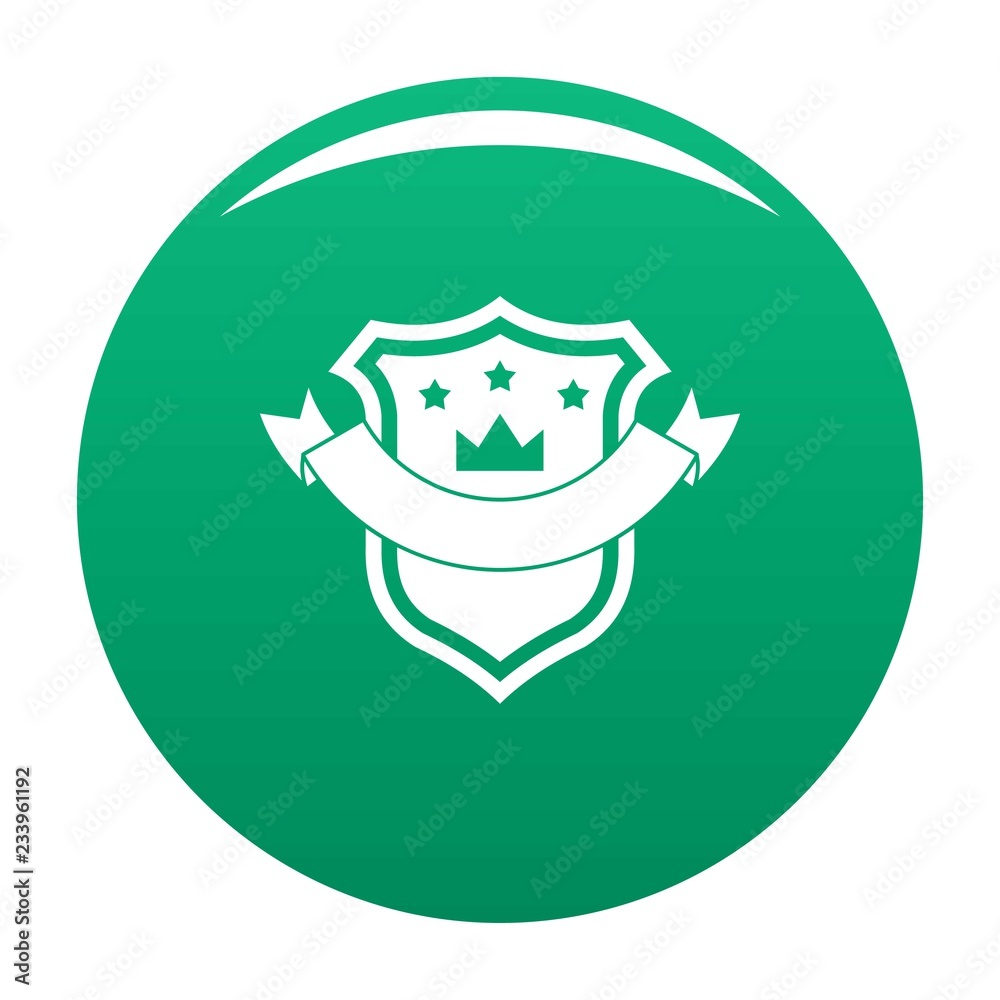 Badge quality icon. Simple illustration of badge quality vector icon for any design green Badge quality icon. Simple illustration of badge quality vector icon for any design green