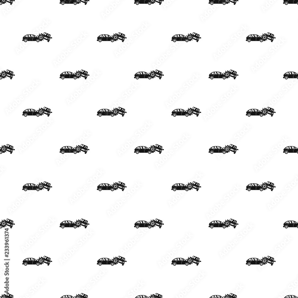 Crashed car pattern seamless vector repeat geometric for any web design Crashed car pattern seamless vector repeat geometric for any web design