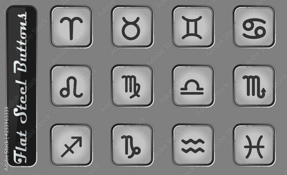 zodiac icons set zodiac icons set