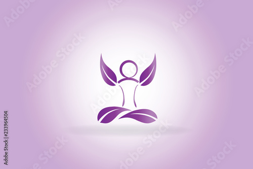 Yoga man logo © glopphy