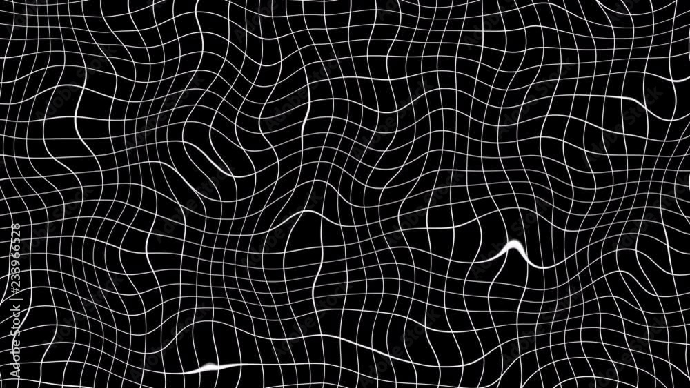 Deforming grid, loopable motion background