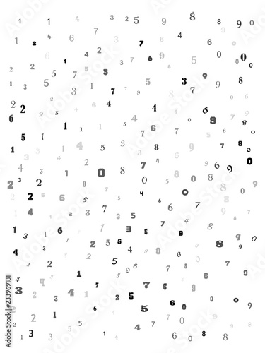 falling numbers education background texture abstract pattern design