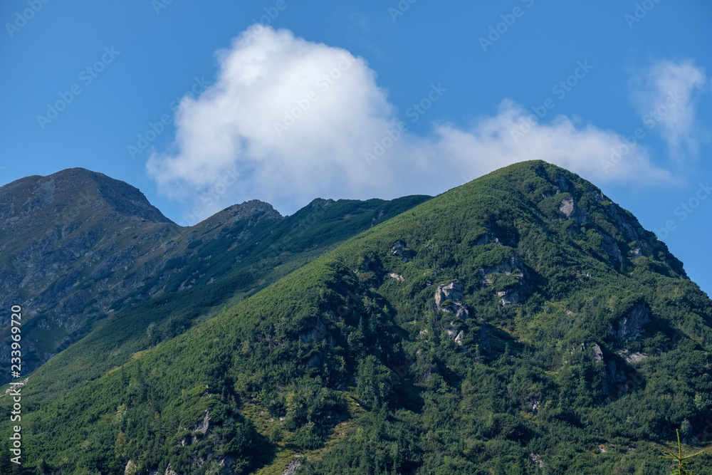 western carpathian mountain panorama in clear day western carpathian mountain panorama in clear day