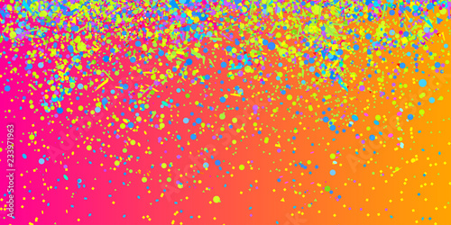 Confetti on isolated background. Bright explosion. Abstract colored firework. Geometric texture with colorful glitters. Image for banners, posters and flyers. Greeting cards