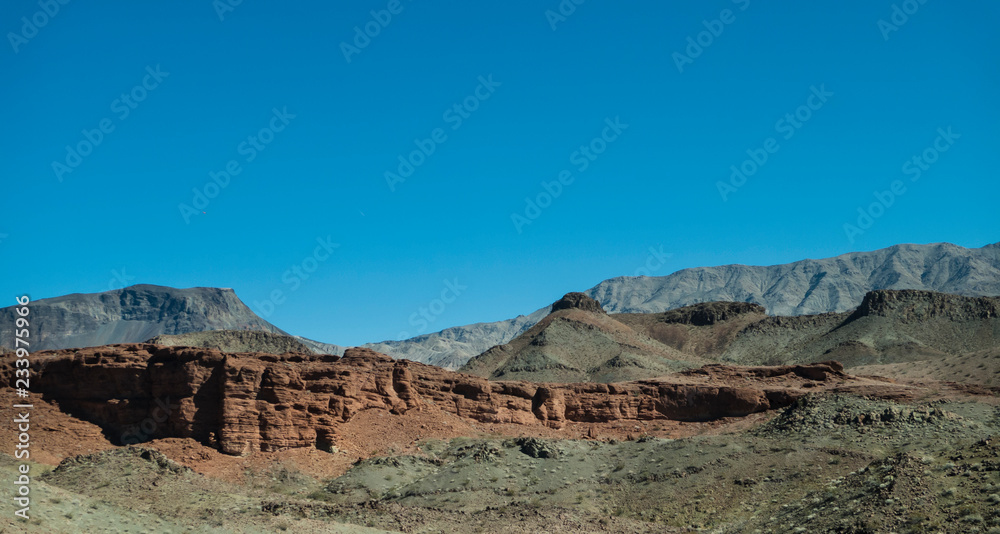 Eastern Arizona rocky landscape in the desert