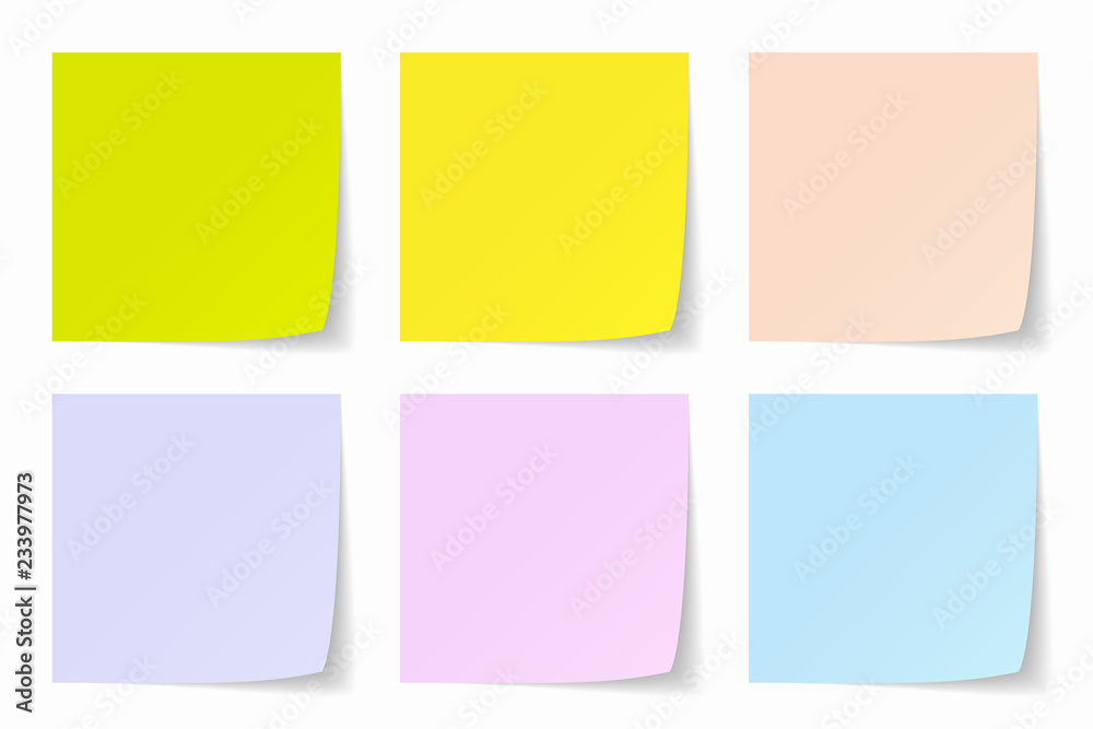 Color Post-it Background, Vector Graphics vector de Stock | Adobe Stock