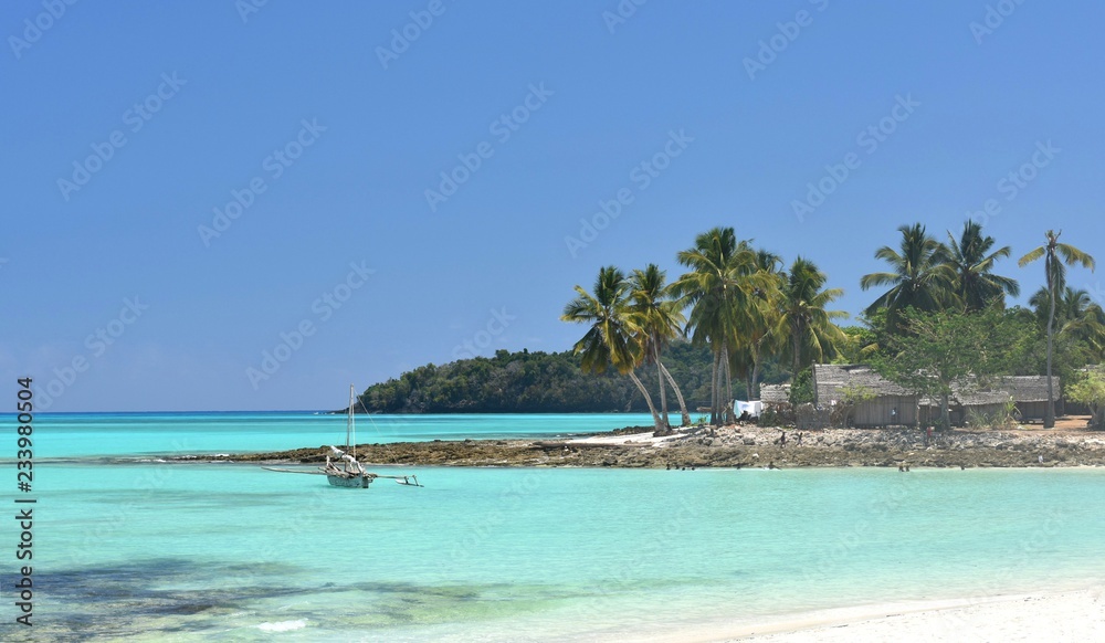 Naklejka premium Tropical island paradise in Madagascar