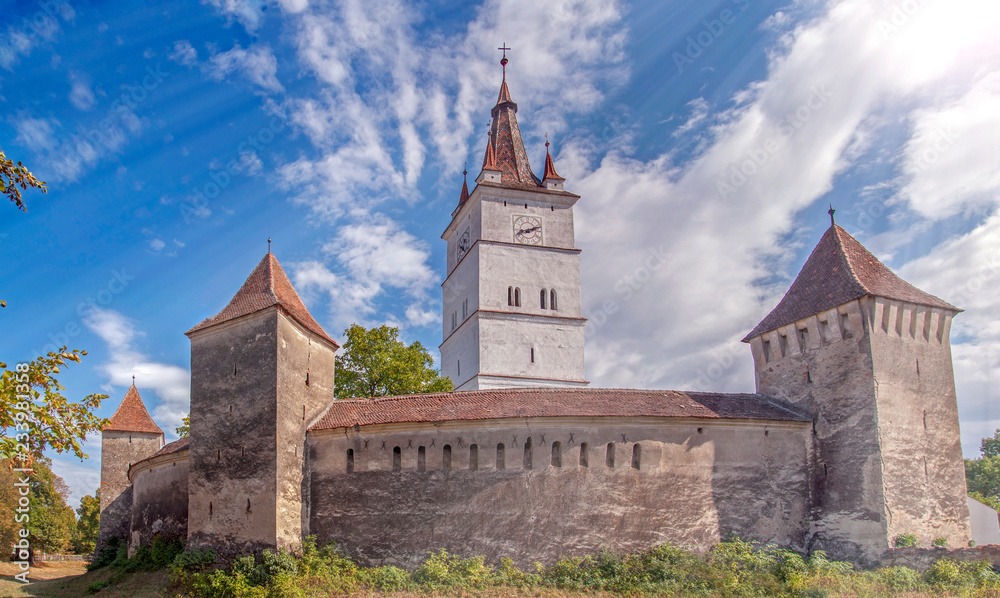 Fortified church in Transylvania, Romania Fortified church in Transylvania, Romania