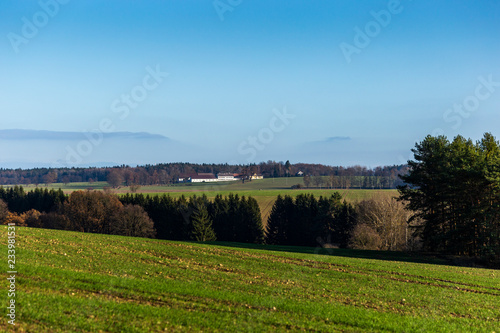 Autumn rural landscape in South Czechia