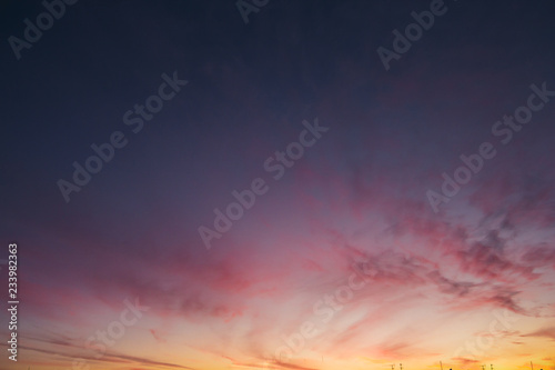 Mutli Colored Clouds at Sunset, Cloud Texture - Stock image