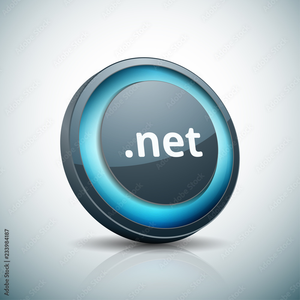net domain name button illustration net domain name button illustration