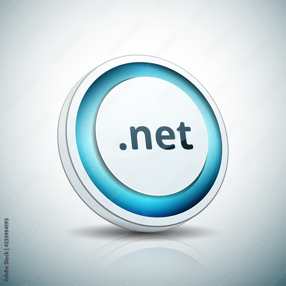net domain name button illustration net domain name button illustration