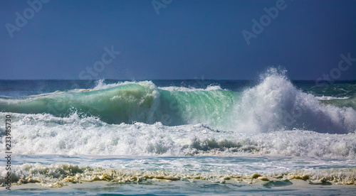 green Pacific waves