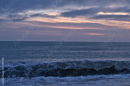 sunrise over the sea, nature,sky, water, clouds,blue, wave, horizon,beautiful, seascape,