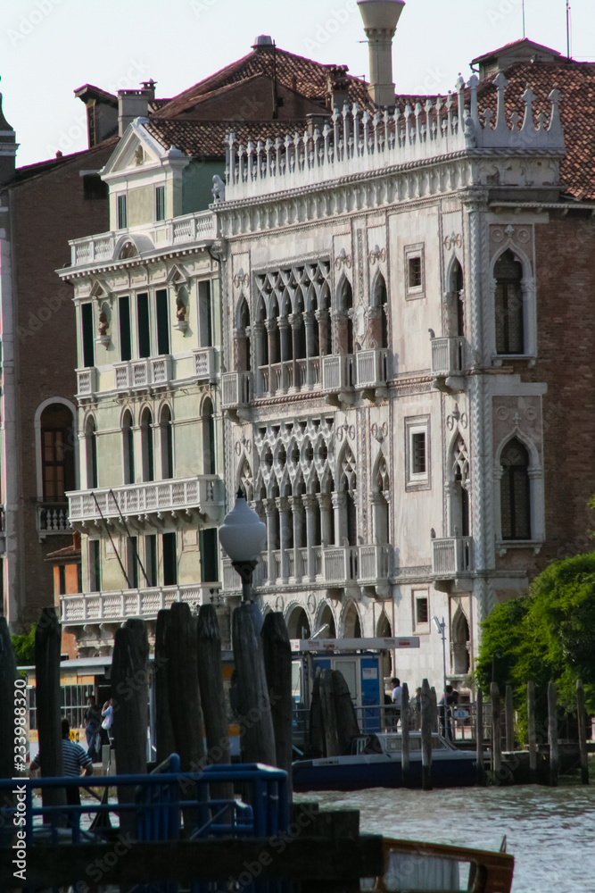 Fototapeta premium Venice, view of a palace on the Grand Canal