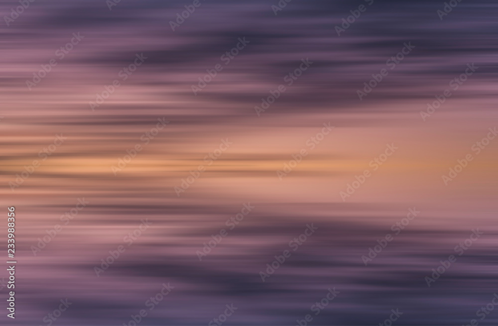 Reflection of colorful abstract sunset background - Stock image