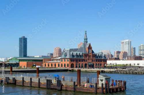 The old Central Railroad terminal in Jersey City, New Jersey.